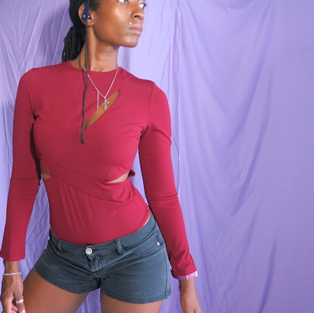 Privy Bodysuit with side cutouts